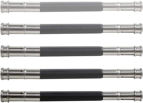 2 Pcs Stainless Steel Dual Head Pencil Extender Holder Double-Headed Pencil Stationery Accessories for Stationery Practical Tool That Doesn't Wast...
