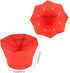 Popcorn Bowl, Popcorn Popper Red Folding Microwave Oven Popcorn Bowl DIY Silicone Popcorn Maker Machine Home Kitchen Tool for Making Popcorn...