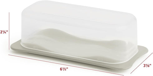 Signoraware Butter Dish with Lid -Butter Keeper Container with Clear Lid for Countertop, Frige- Durable Plastic, Unbreakable Standard Butter Dish ...