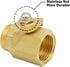 Hooshing 2PCS Garden Hose Shut Off Valve Heavy Duty 3/4" Brass Garden Hose Adapter Water Flow Control Valve for Garden Nozzle Water Hose...