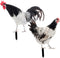 2pcs Decorative Garden Inserts Outdoor Sculpture Garden Poultry Statue Outdoor Sign Garden Stake Yard Sign Outside House Decor Garden Chicken Stat...