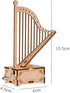 ibasenice Wooden Harp Model 2pcs Box 3 d Puzzles Bulk Puzzles for Kids Chritmas Puzzles DIY Model Building Music Box Ornament Treasure Box Manual ...