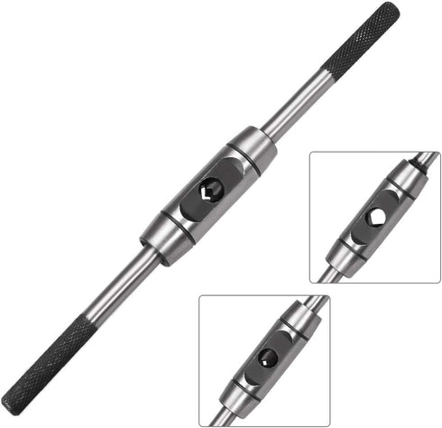 uxcell Adjustable Tap Wrench Handle, for Metric M6-M14 Taps, Thread Tap Holder Reamer Hand Tapping Tool for Machinist Repair, Die-casting Body...