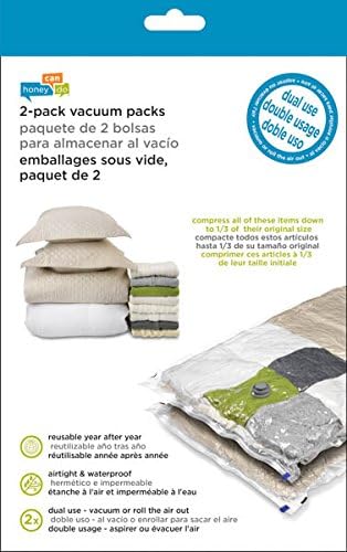 Honey-Can-Do X-Large Vacuum Pack - 2pk VAC-01299 Clear...