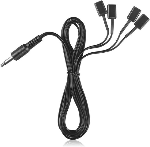 IR Repeater Hidden Infrared Remote Extender System 1 Receiver 4 Emitters Control Kit USB Adapter for Amplifier Cable Box Satellite TV Receiver CD ...