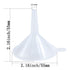 Small Funnel, 2.16inch Clear Plastic Mini Funnels for Science Lab Bottle Filling Liquid, Essential Oils, Perfume(48 Pack)...