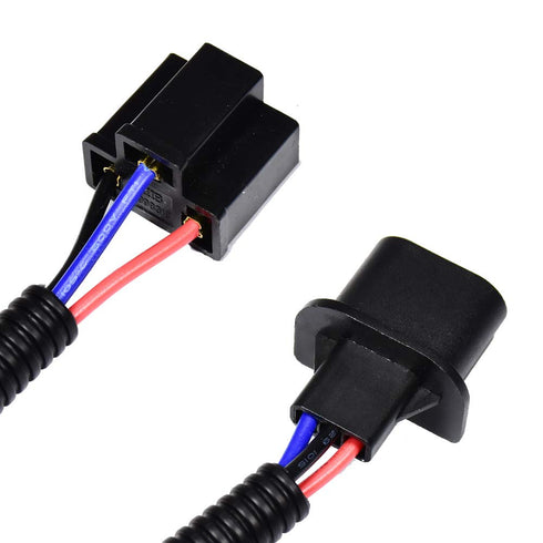 H13 9008 to H4 9003 Adapter Extension Wiring Harness Sockets Connector Headlight Conversion Retrofit for Jeep Wrangler JK TJ or Trucks 2pcs...