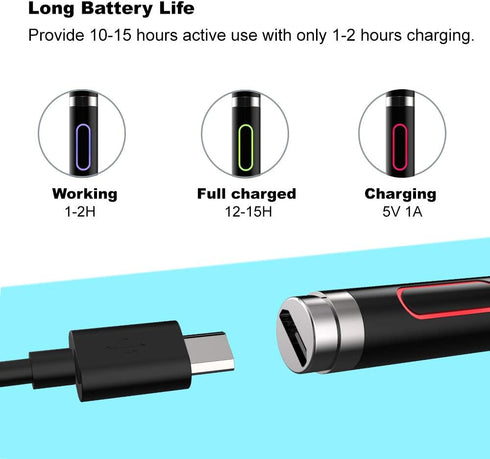 Stylus Pen for Touch Screens, Active Pencil Smart Digital Pens Fine Point Stylist Compatible with iPhone iPad Pro Air Mini and Other Tablets...