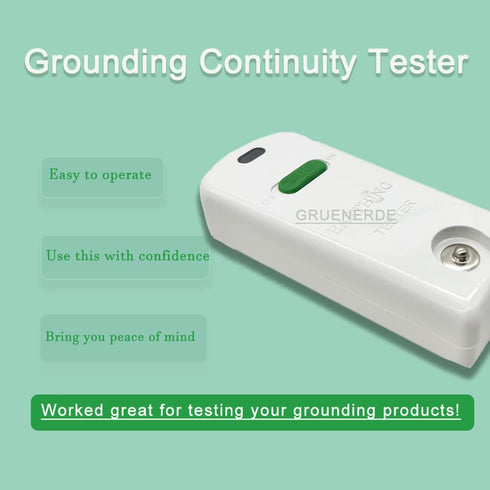 Grounding Continuity Tester Kit Use to Test The Continuity and Effectiveness of Grounding Sheets, Pillowcases, Mats, Pads with 15ft Grounding Cord...