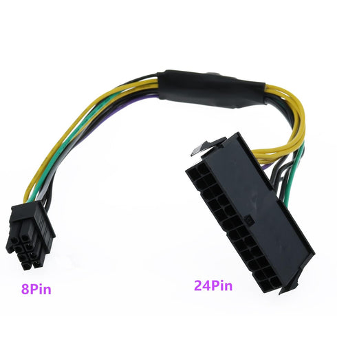 24 Pin to 8 Pin ATX Power Supply Adapter Cable for DELL Optiplex 3020 7020 9020 Precision T1700...