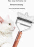 ???????????????????? The Ultimate Deshedding Dog Comb for Long and Short Haired Cats and Dogs - Say Goodbye to Knots, Floating Fur, and Bottom Flu...