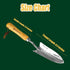 Garden Transplanter Trowel with Depth Marks, Super Strong Chrome Coated Stainless Steel Head and Comfort Hard Wood Handle Garden Tools for Plantin...