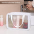 Travel Toiletry Bag for Women and Men, Matte Translucent Toiletry Bag with Handy Handle, Makeup Cosmetic Organizer Bag for Travel Toiletries Acces...