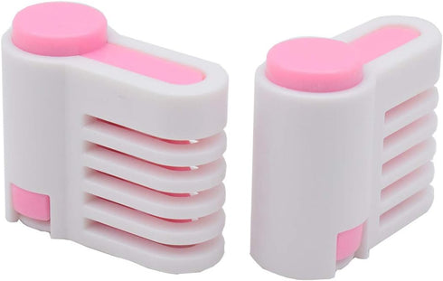 2PCS DIY Cake Slicer, Stratification Auxiliary, Bread Slice, Toast Cut, 5 Layers Leveler Slicer, Kitchen Fixator Tool (2, Pink)...