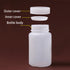 Bettomshin 5Pcs 250ml PE Plastic(Food Grade) Bottles, Wide Mouth Lab Reagent Bottle Liquid/Solid Sample Seal Sample Storage Container with Graduat...