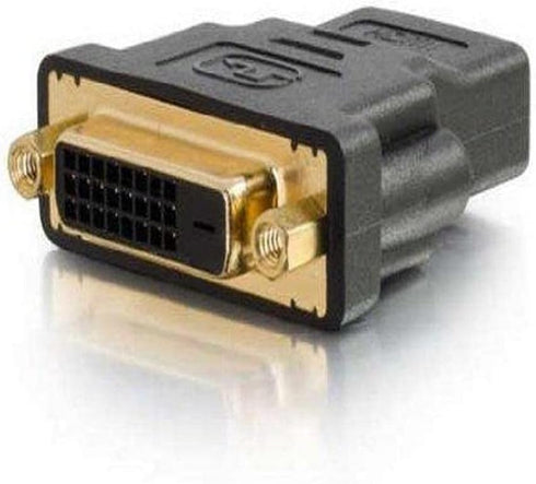C2G Legrand DVI to HDMI Cable Adapter, DVI-D Female to HDMI Female Adapter, Black HDMI Adapter Cable for Bi-Directional Adapter Cable, 1 Count, C2...