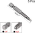 uxcell 5 Pcs SQ3 Magnetic Square Head Screwdriver Bits, 1/4 Inch Hex Shank 2-inch Length S2 Power Tools Square Drive Screwdriver...
