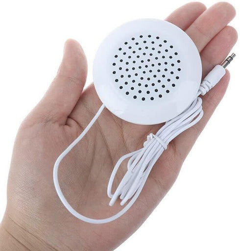 Pillow Speaker, Portable 3.5mm Mini Pillow Stereo Outdoor Speaker for iOS, iOS, iOS, MP3, MP4, Android, CD Player etc,- White...