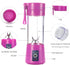 Portable Blender Cup,Electric USB Juicer Blender,Mini Blender Portable Blender For Shakes and Smoothies, juice,380ml, Six Blades Great for Mixing,...