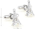 Eiffel Tower Pair France French Cufflinks Presentation Gift Box & Polishing Cloth...