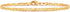 Barzel 18K Gold Plated Flat Marina Link Anklet for Women - Made In Brazil...