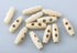 100pcs Mixed Colors 2 Hole Scrapbooking Sewing Wood Toggle Buttons Stained Chery Oval 30x10mm(1-1/8 X 3/8”)...