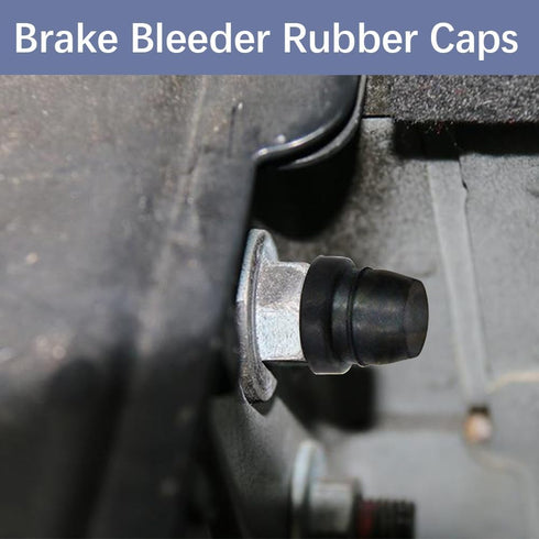 18Pcs Car Brake Bleeder Screw Caps, Grease Fitting Caps, Waterproof Dustproof Rubber Zerk Covers, Car Brake Bleeder Nipple Caps Replacement, Unive...