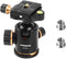 Pergear TH3 Pro DSLR Camera Tripod Ball Head, 8KG/17.6lbs Loading Capacity, 360 Degree Swivel, Metal Build Quality, Fine Tuning Damping, U-Shaped ...