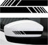 Car Rear View Mirror Stickers, 2Pcs Stripe Graphic PET Reflective Car Body DIY Decor Decals, Auto Exterior Accessories, Universal Side Mirror Deca...