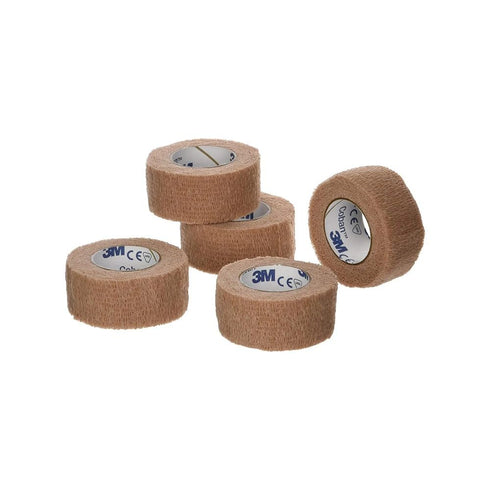 Coban 081359629 3M Self- Adherent Wrap, Tan, 1"x 5 Yards Size, Pack of 5...