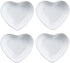 Heart-shaped Multipurpose Ceramic Sauce Dish Seasoning Dishes Sushi Dipping Bowl Appetizer Plates Serving Dish Saucers Bowl(Set of 4)...