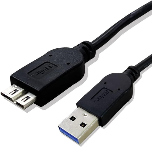 (2 Pack) Micro-B USB 3.0 Data SYNC Cable Cord Lead for Nikon D800 D800E D810 & Canon 5DS 7D Mark II...