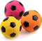 CHIWAVA 3PCS 2.7'' Squeak Latex Dog Toy Football Chew Fetch Throw Ball for Medium Dogs Interactive Play...