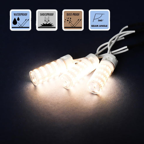 G4 LED Bulb 5W, 12V-24V 40W G4 Halogen Bulb Equivalent, Natural Daylight White 4000K, Non-Dimmable JC Type Bi-Pin Base G4 Light Bulb 10-Pack...