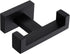APLusee Double Robe Towel Hook, Stainless Steel Square Dual Coat Hook, Utility Bath Kitchen Storage Hanger Holder, Matte Black...