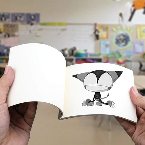 10 Pack Blank Flipbook for Animation, Sketching, and Cartoon Creation, 4" x 5.55'' Animation Flip Book Mini Sketch Pad for Kids, 120 Pages (60 She...