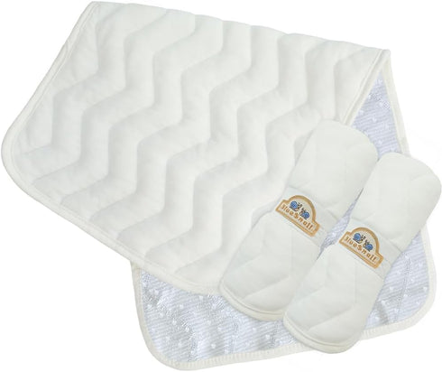BlueSnail Quilted Thicker Waterproof Changing Pad Liners,3 Count(White)...