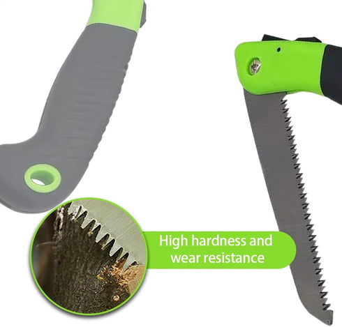Hand Saw Folding Saw Pruning Saw with Rugged 5.9 Inch Blades Held Foldable Garden Saw for Cutting Tree Branches Bamboo Bone...