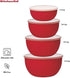 KitchenAid Prep Bowls with Lids, Set of 4, Empire Red 2...