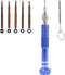 6-in-1 Screwdriver Set, Glasses Screwdriver, Mini Eyeglass Screwdriver Repair Kit, S2 Steel Magnetic Tiny Precision Screwdriver Kit for Watch, Eye...