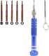 6-in-1 Screwdriver Set, Glasses Screwdriver, Mini Eyeglass Screwdriver Repair Kit, S2 Steel Magnetic Tiny Precision Screwdriver Kit for Watch, Eye...