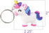 ArtCreativity Unicorn Rubber Keychains, Set of 12, Fun Key Chains for Backpack, Purse, Luggage, Unicorn Birthday Party Favors for Kids, Goodie Bag...
