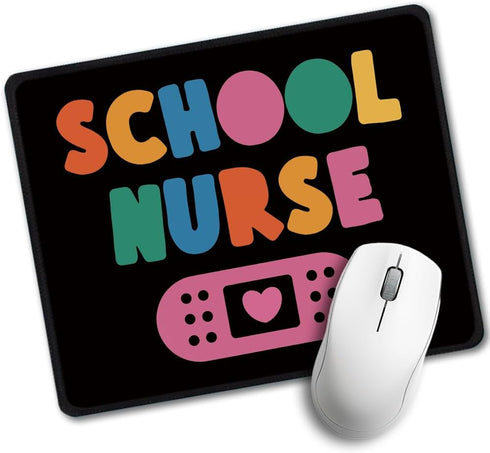 ICU School Nurse Rectangular Mouse Pad, Unique Nurses Day Mouse, Nurse Accessories for Work, Gifts for Nurse Practitioner, Nurse Graduation Gift, ...