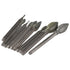 Grinding Burr Set 11pcs Olive Shape Non-Metallic Carving Silver Polishing Kits Industry Tool Diamond Burr Bits Carving, Engraving, Grinding...