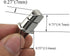 HAHIYO Twist Purse Closure Turn Locks Clip Clasp Easy Install with Online Instructions Picture for Wallet Briefcase Clutch Handbag 1.1 Inch Length...