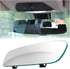 Car Rear View Mirror, 11.81 Inch HD Glass Frameless Automotive Panoramic Convex Interior Clip-on Wide Angle Mirror for Reduce Blind Spot, Universa...
