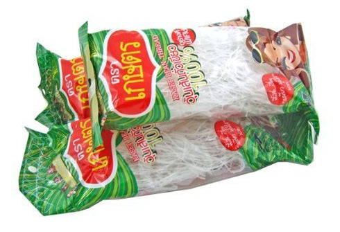 Kaset Brand Thai Bean Thread Glass Noodles - 4.2 Oz (3 Sachets)...