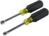 Klein Tools 630M Tool Set, Made in USA, Magnetic Nut Driver Set with Nut Driver Sizes 1/4 and 5/16-Inch, 3-Inch Hollow Shaft, Cushion Grips, 2-Pie...
