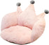 Holiberty Cute Crown Chair Cushion - Foam Stuffed Desk Seat Pad for Waist Support and Backrest - Warm Comfort Plush Pillow for Winter, Girls Dorm,...