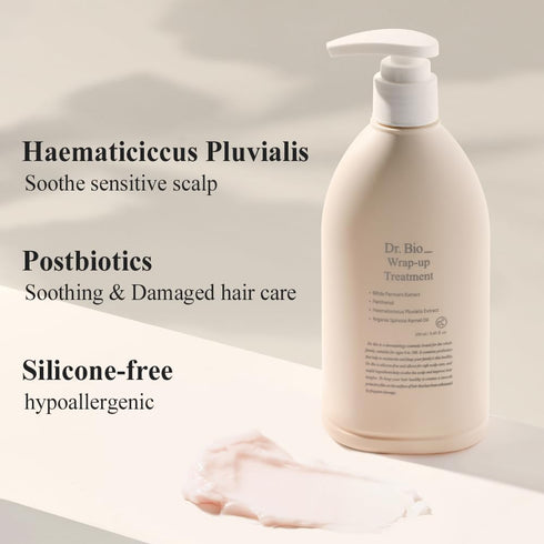 Dr. Bio Wrap-Up Treatment (8.45oz/250ml)| Damaged Hair Repair Treatment, Moisturizing Protein Conditioner for Volume with Probiotics & Amino Acid,...
